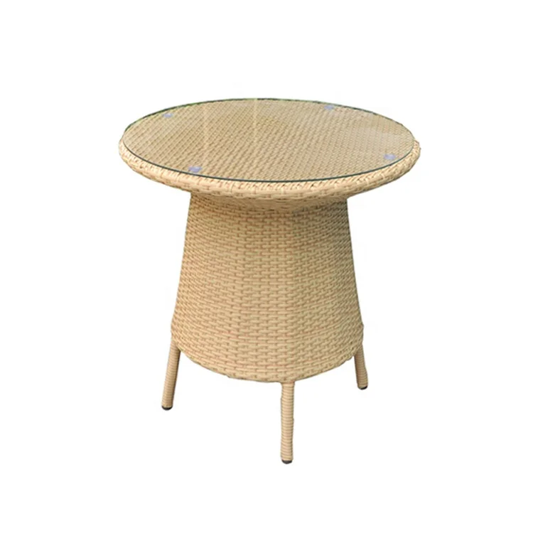 Плетеный современный ротанговый стол для патио и набор для бистро, дешевые наборы, круглые садовые уличные стулья