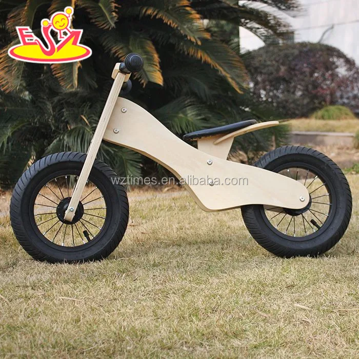 Оптовая торговля дешевые металлические колеса Деревянный беспедальный велосипед для детей От 2 до 6 лет
