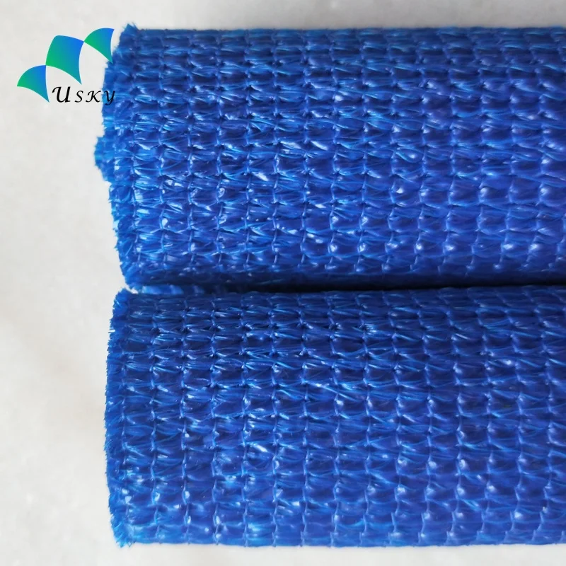 180gsm HDPE Fabric Beige Shade Net Balcony protection for Qatar