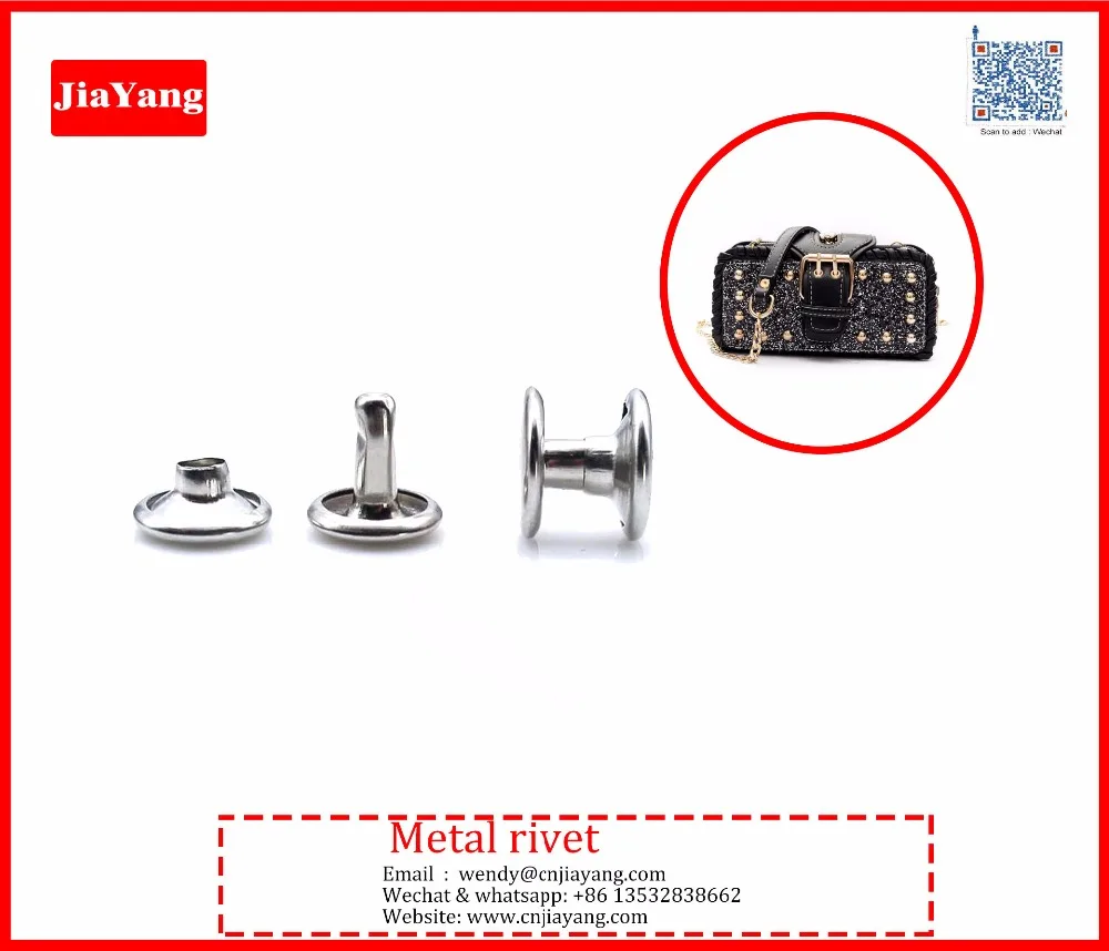 Латунь никель черный 6 мм единой заклепки cap для браслета