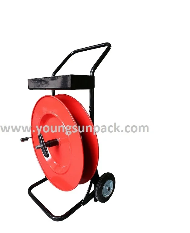 PP PET Straps Manual Strapping Dispenser for Barrel/Case Packaging Cart Tool