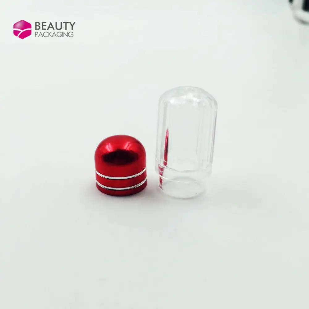 Mini Capsule Container Single Packaging Bottle with Metal Cap and Plastic Blister