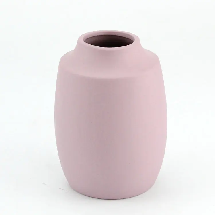 Urn Shaped Design Vases , Dark Color Clay Egyptian Vase for Funeral