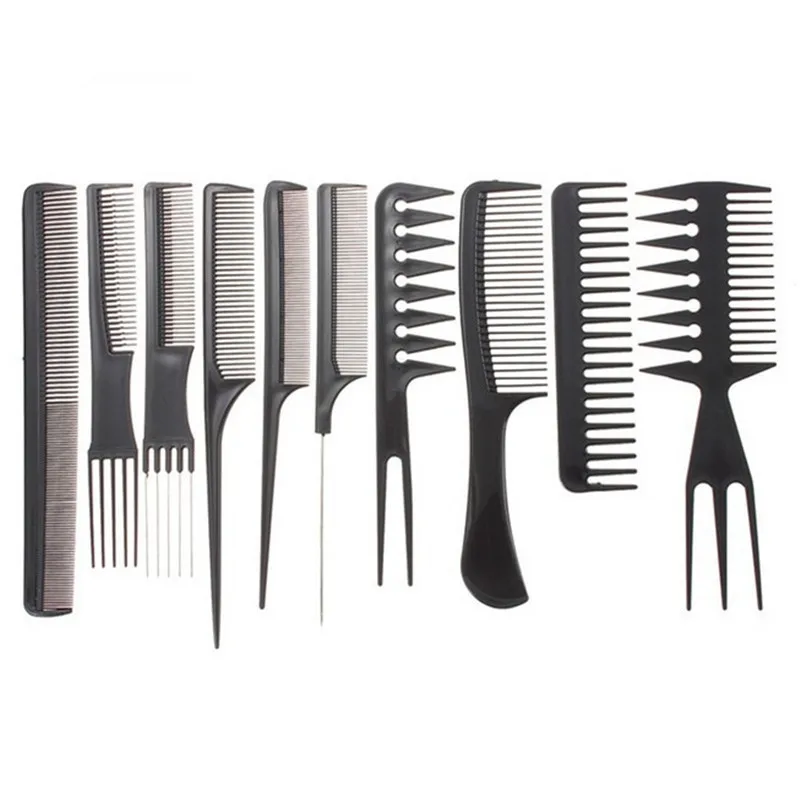 Professional 10pcs Hair Combs Kit Salon Barber Comb Brushes Anti-static  Hairbrush Hair Styling Tool Set For Hair Salon - Buy Hair  Combs,Professional Hair Comb,Comb Product on 