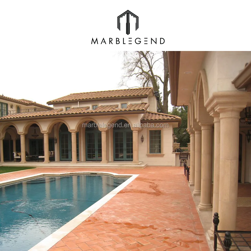 Hand Carved Sandstone Pillars Marble Column Stone Portico