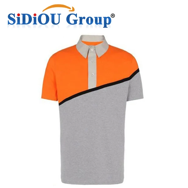 orange color polo shirt