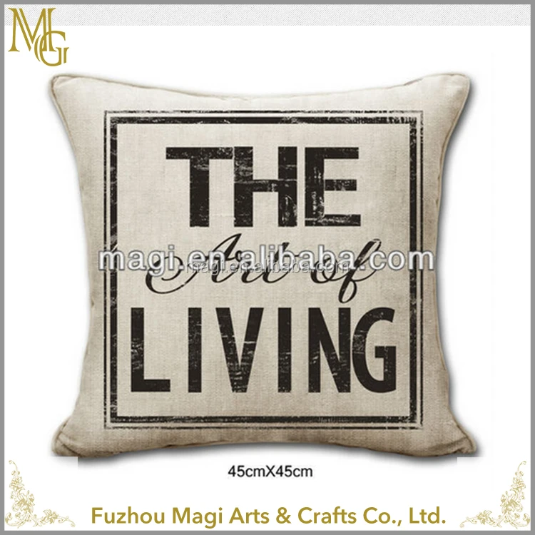 Оптовая пользовательские печатные площади комфортабельные декоративные Белье бросить