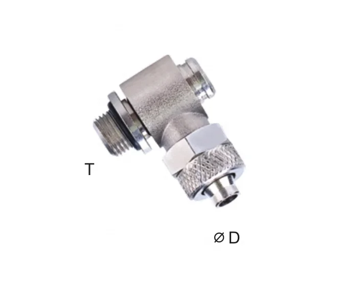 Pneumatic Components RPH Male Banjo Two Touch Fittings Brass Nickel-plated Pneumatic Rapid Fitting Articulated Quick Connectors