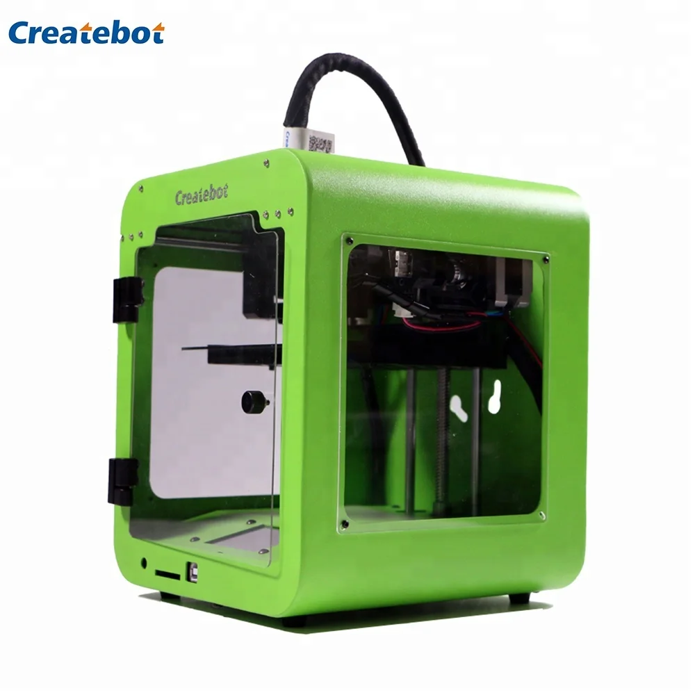 Createbot Super Mini 3D Printer for House Low Price 3D Printer Single Nozzle Touchscreen Easy Printing Machine for Children