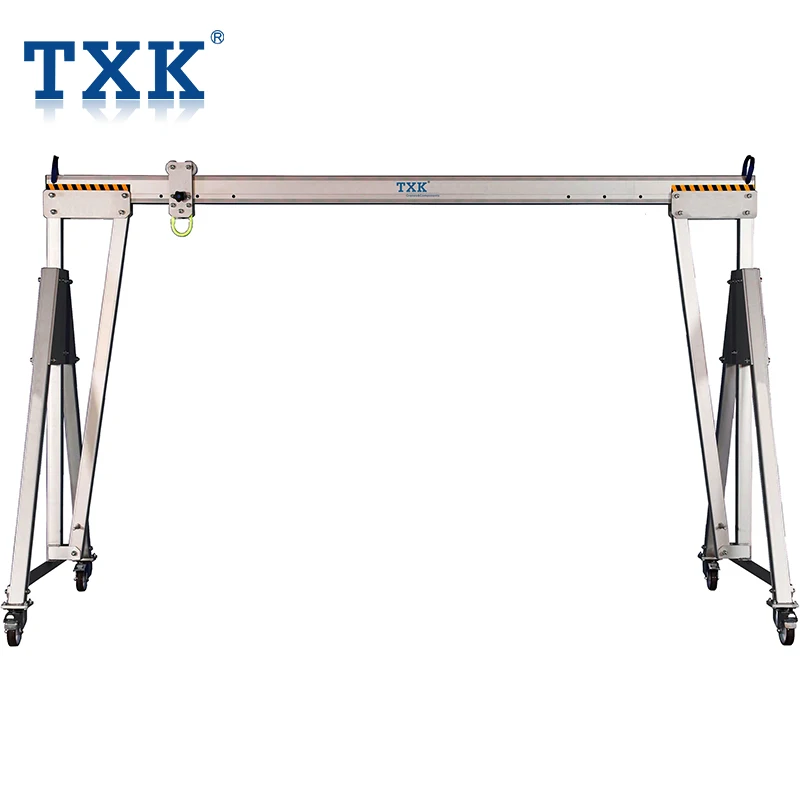 TXK Mini Adjustable Manual Mobile Gantry Crane 1 Ton