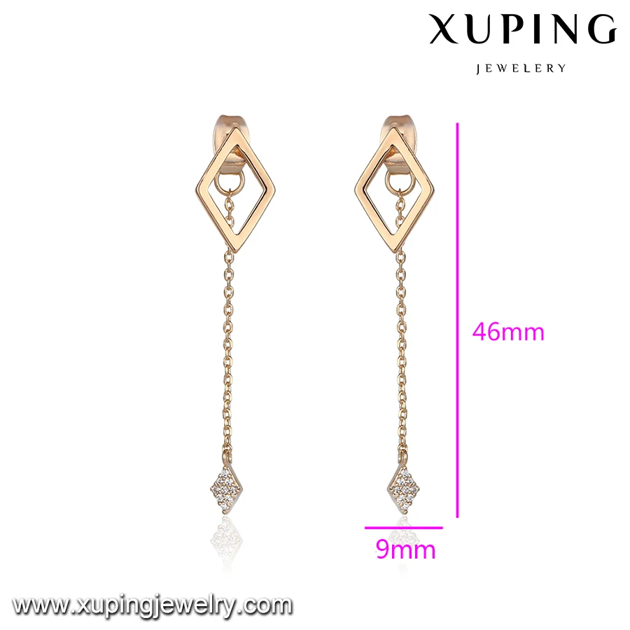 94769 Fashion Simple Design Artificial Jhumke Geometric Earring Jewellery for Girls