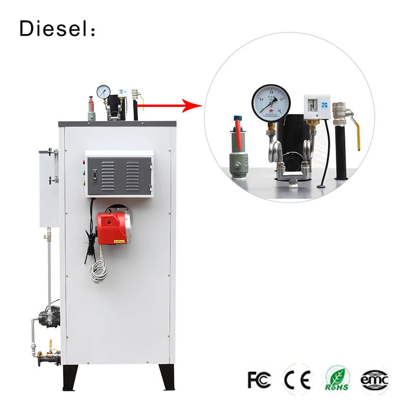 Паровой котел с газовым и дизельным топливом парогенератор промышленного использования