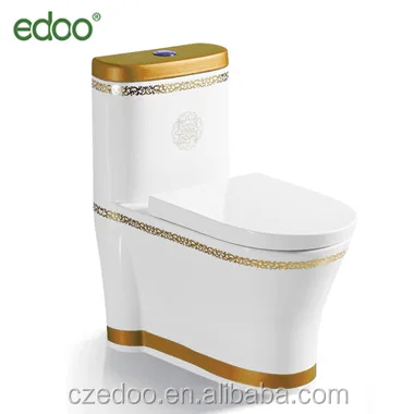 Colorful Toilet Gold Trimming Eddy One Piece Toilet Ceramic Toilet Wc Sizes Y878 Buy Gold Color Toilet Colored Toilets For Sale Porcelain Color Toilet Product On Alibaba Com