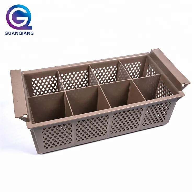 Hotel restaurant kitchen 8 compartment plastic wine glass rack