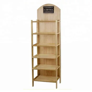 Retail Store Free Standing Wood Display Coffee Wood Racks - Buy Wood ...