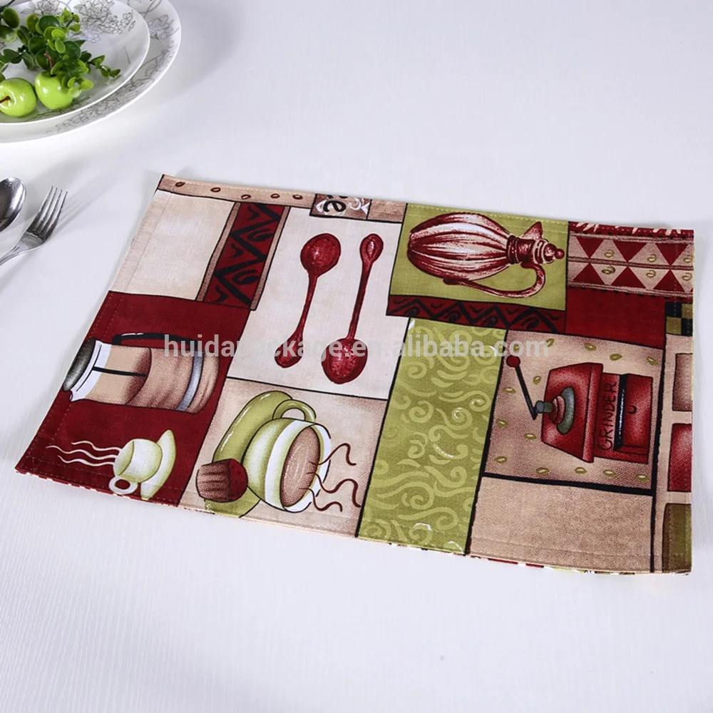 Fruit Design Print Dining Table Mats for Harvest