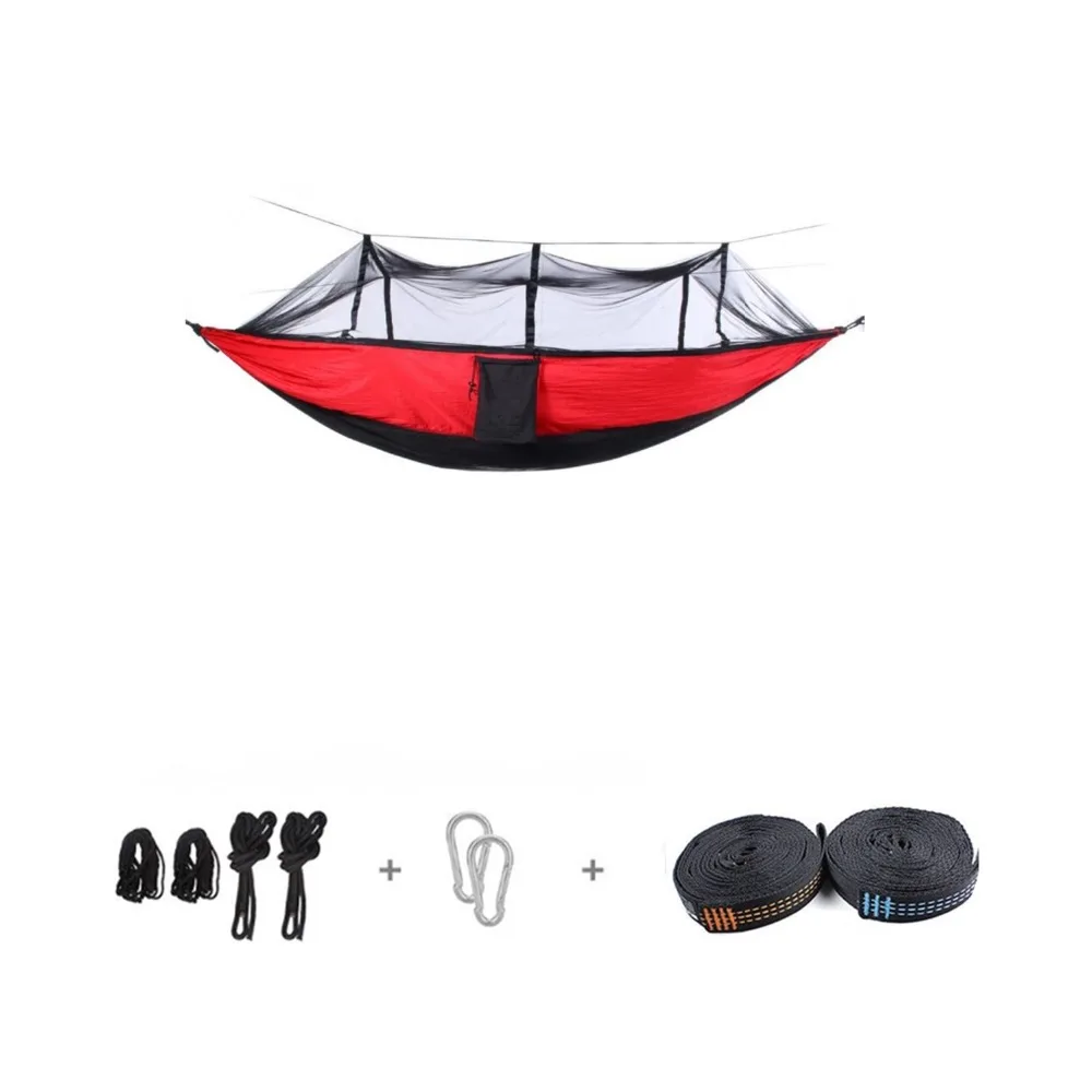 
 Сверхлегкий полиэстеровый прочный гамак для выживания с москитной сеткой  