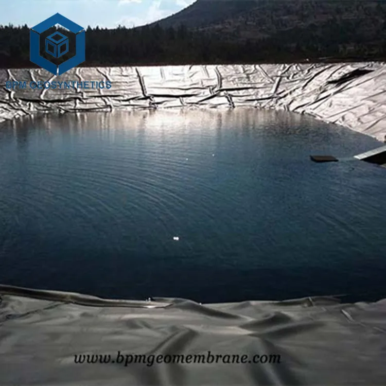 BPM GEOSYNTHETICS High Quality HDPE Geomembrane Black High Density Polyethylene Pond Liner Waterproof Membrane