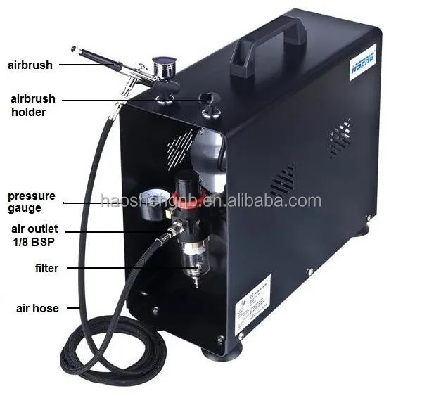 Hobby Air Compressor AS196AK - 40psi, Black, HSENG Brand