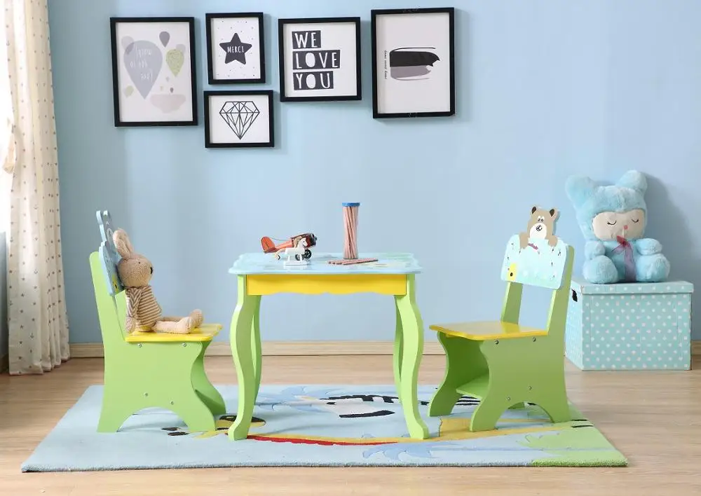 Детская деревянная мебель стол и стул Детский обучающий деревянный для детей