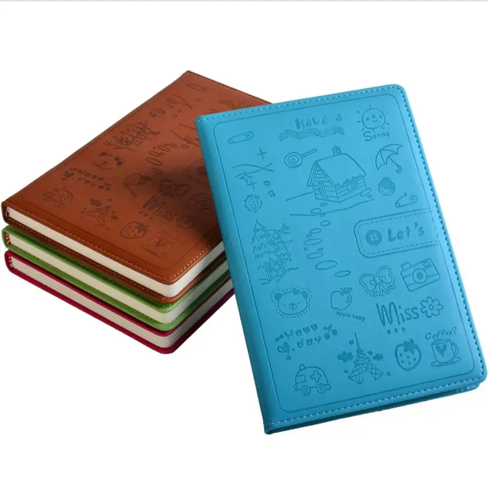 Высококачественный блокнот из полиуретана с рельефным логотипом a5 на резинке оптом