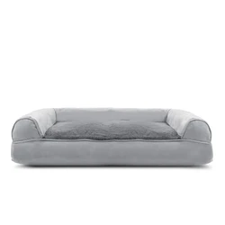 Washable living room sofa bed for pet sponge orthopedic Tufted large pet bed memory foam dog bed sofa NO 5