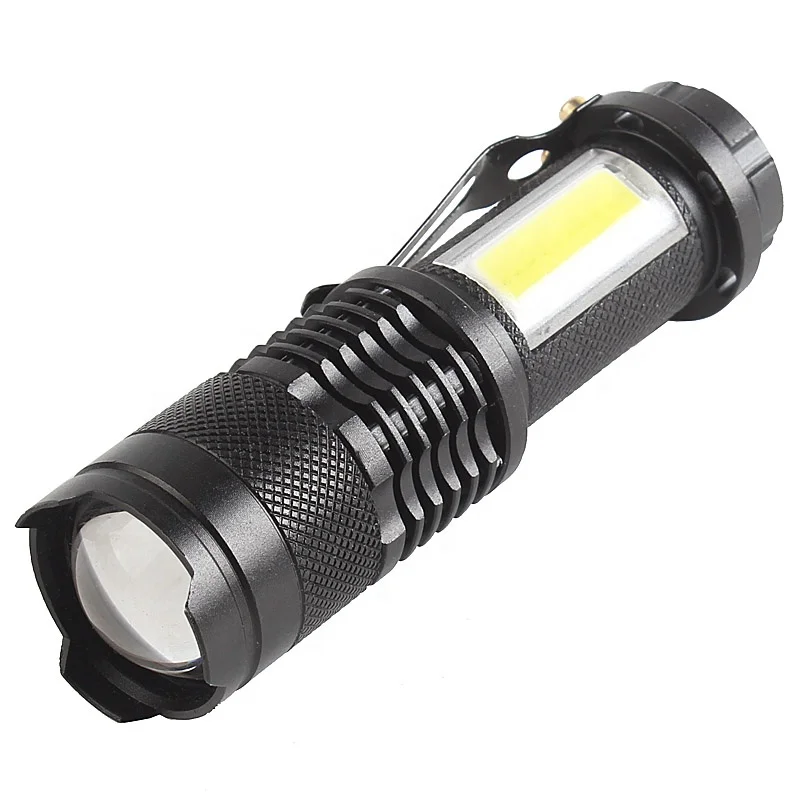 Mini LED portátil Clip para bolígrafo Linterna de Bolsillo Lámpara con luz de antorcha de Alto Brillo Batería Linterna con Clip para bolígrafo 