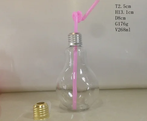 bulb shaped glass bottle