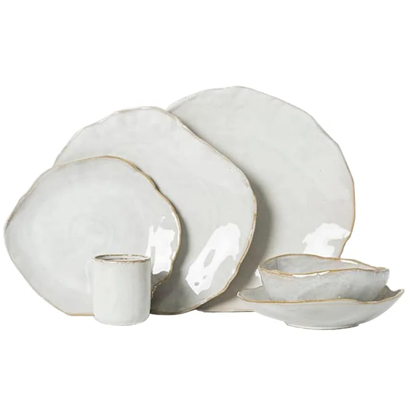 Manufacturer Wholesale ceramic stoneware good price dinnerware set for home and restauruant use