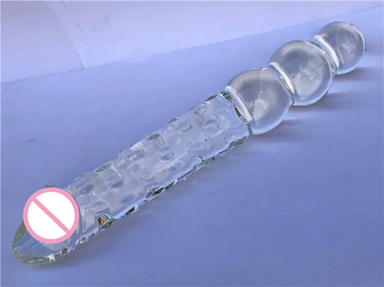 Riesiger Glas-Analdildo fr Erwachsene Frauen Modischer Glas-Dildo  Realistisches Gefhl Dildo in 3 Gren