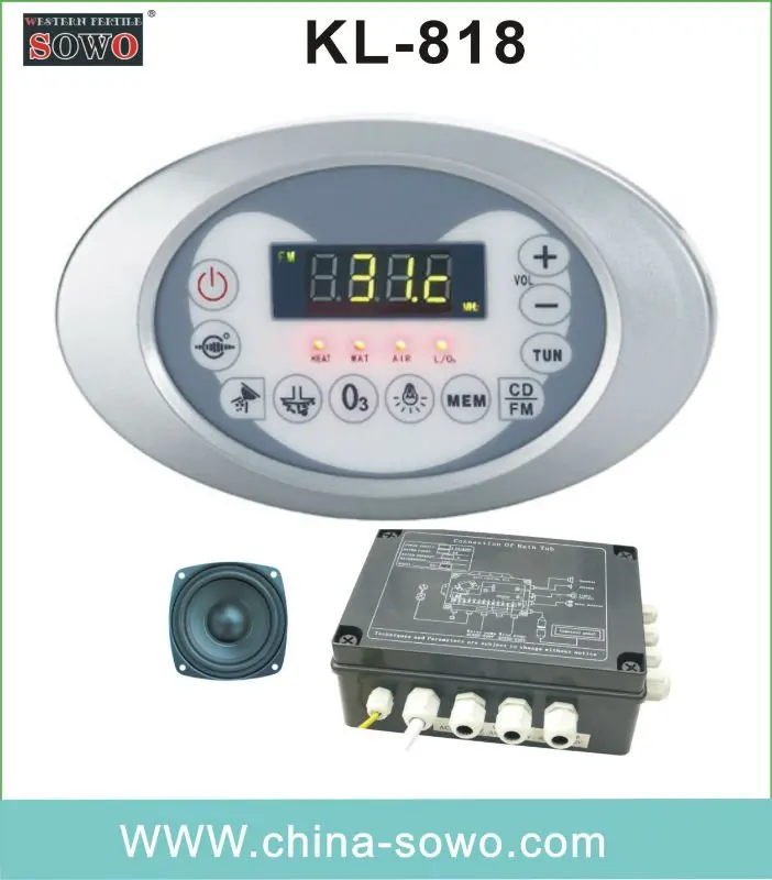 KL-817 Bathtub Control Box Massage Bathtub Spa Control Panel & Whirlpool Hot Tub Computer Controller Board System for Bathroom