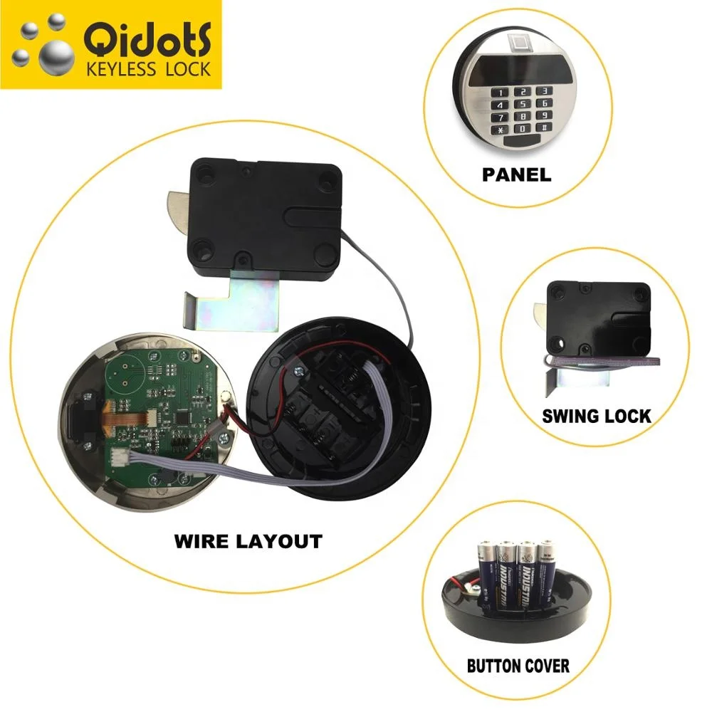 Electronic Vault Lock Fingerprint Lock Filing Cabinet with Standard Installation for Gun Safes