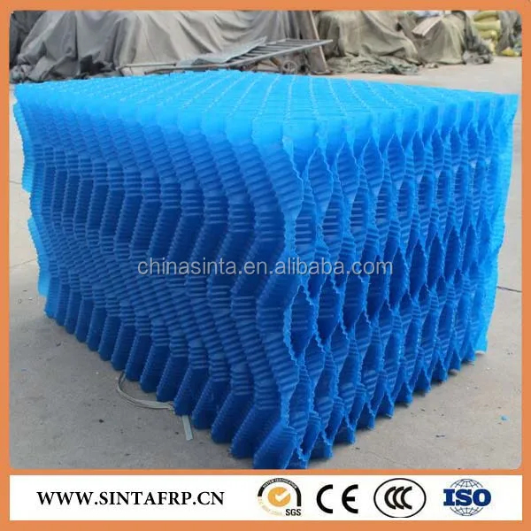 Supply PVC Structured Trickling Filter PVC Fill Sheet Industrial Cooling Tower Fill Material