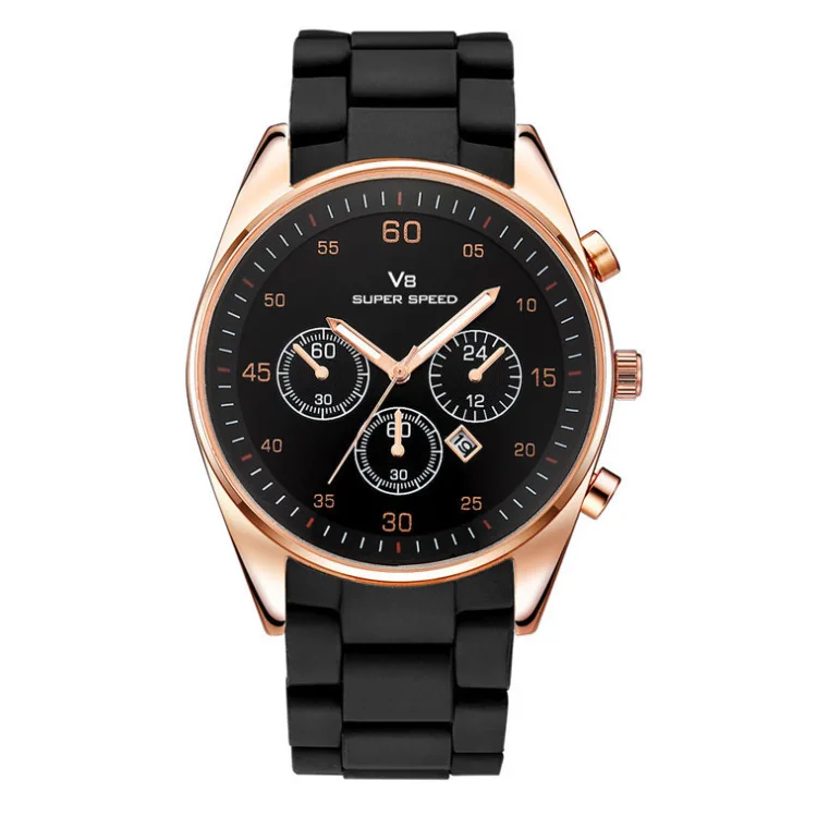 2019 оптовая продажа с завода Reloj V8 супер скоростные силиконовые часы дешевый браслет часы ремешок наручные часы модные часы