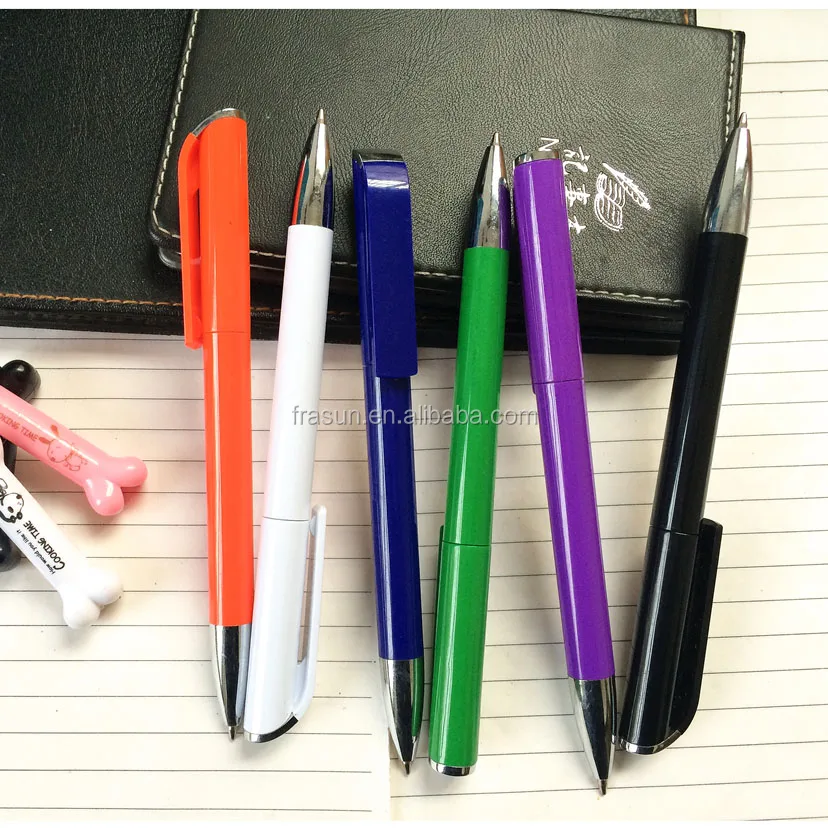 5pcs Plastic Gradient Color Bead Ballpoint Pens Randomly Shipped Worldwide