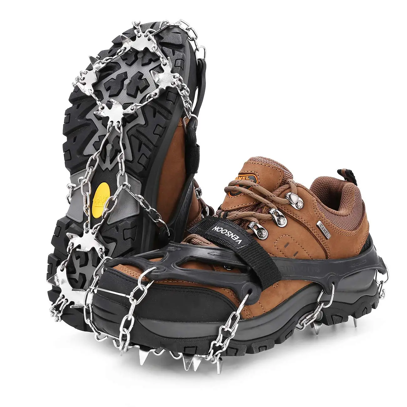 Medium size,with Bags. Details about   Ice Snow Grips/ Anti Slip Shoes Crapmpons with 18 Teeth 