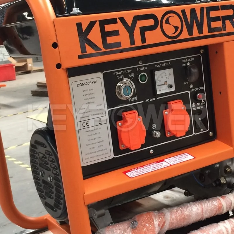 KEYPOWER Mobile Gasoline Generators 5 kw for Home Use to Thailand