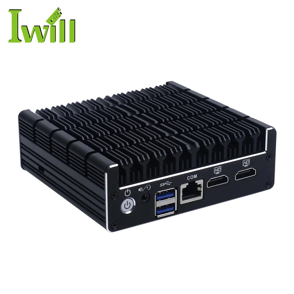 Small Size Nano Itx Pc Dual Core Ddr3 Motherboard 2HD Ports Dual Lan NUC Box