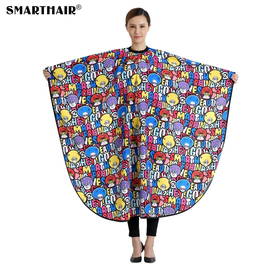 Fashion Hair Cutting Cape Barber Professional Hairdresser Cape Sublimation With Logo View Hairdresser Cape Smart Hair Product Details From Guangzhou Smart Hair Beauty Products Co Ltd On Alibaba Com