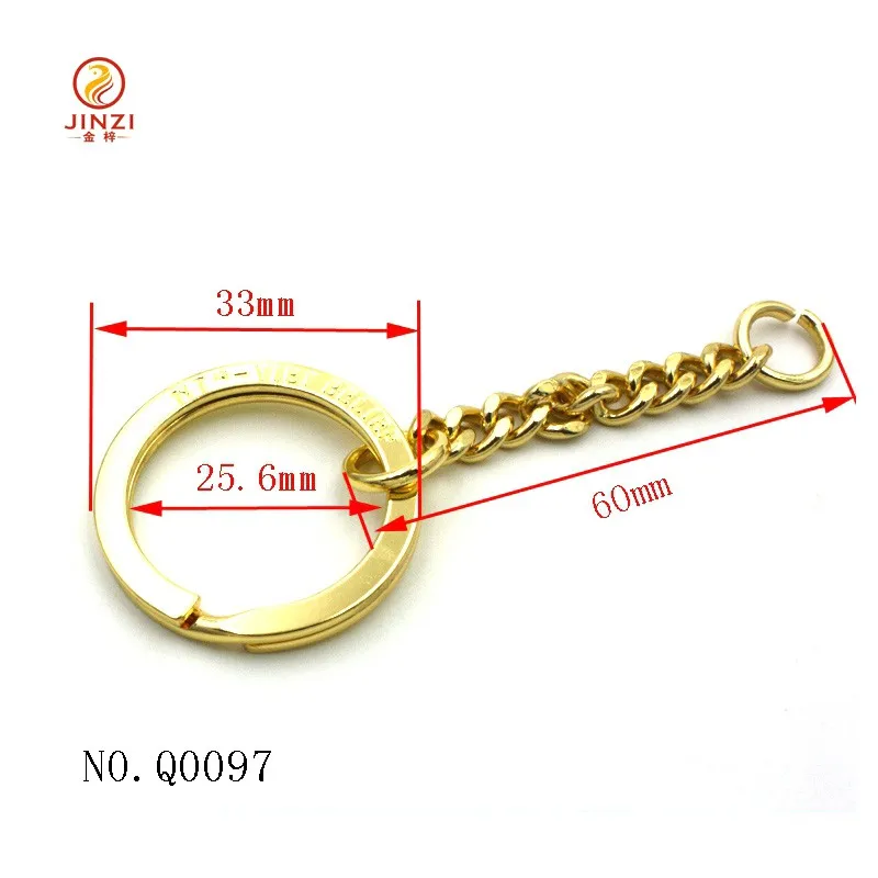 Wholesale Factory Price Gold Chain Logo Engraved Key Ring Metal Custom Logo Buy Custom Logo