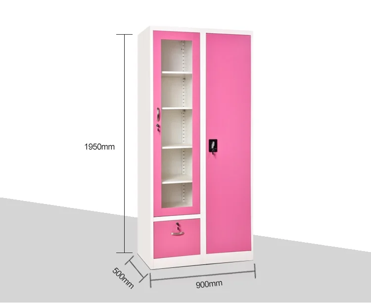Metal Cupboard Models with Price 4 Doors Storage Cabinet