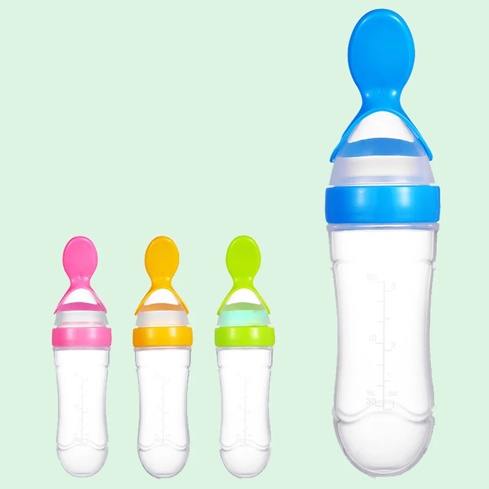 Botella Mamadera Alimentación Para Bebé Con Cuchara Botella Mamadera Alimentación Para Bebé Con Cuchara