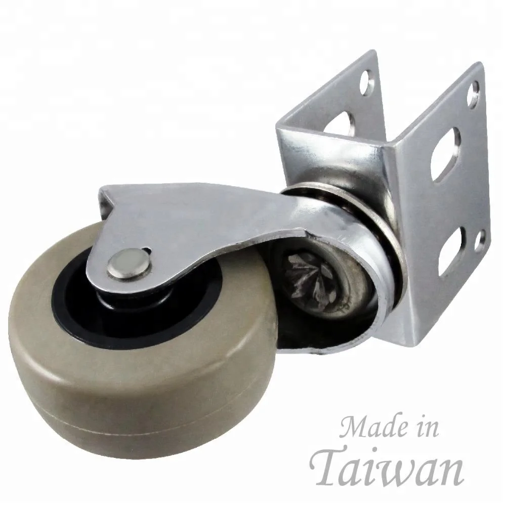 CCE Caster 2 Inch U Bracket Shape Swivel Caster Wheels Solidworks