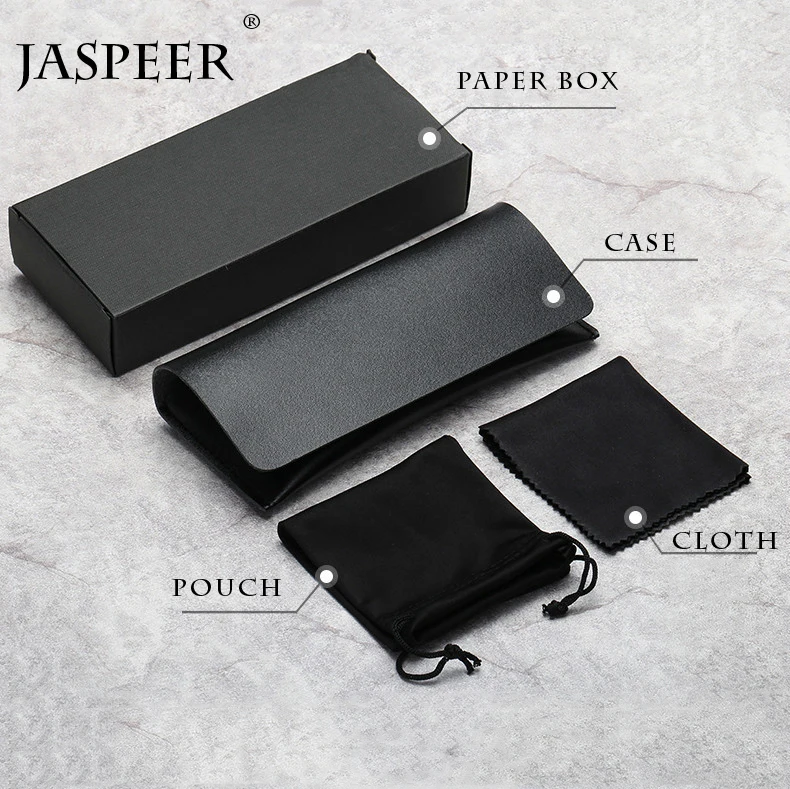 Alibaba.com: Jaspeer Case-010 Custom Logo Flax PU Sunglasses  display picture 1
