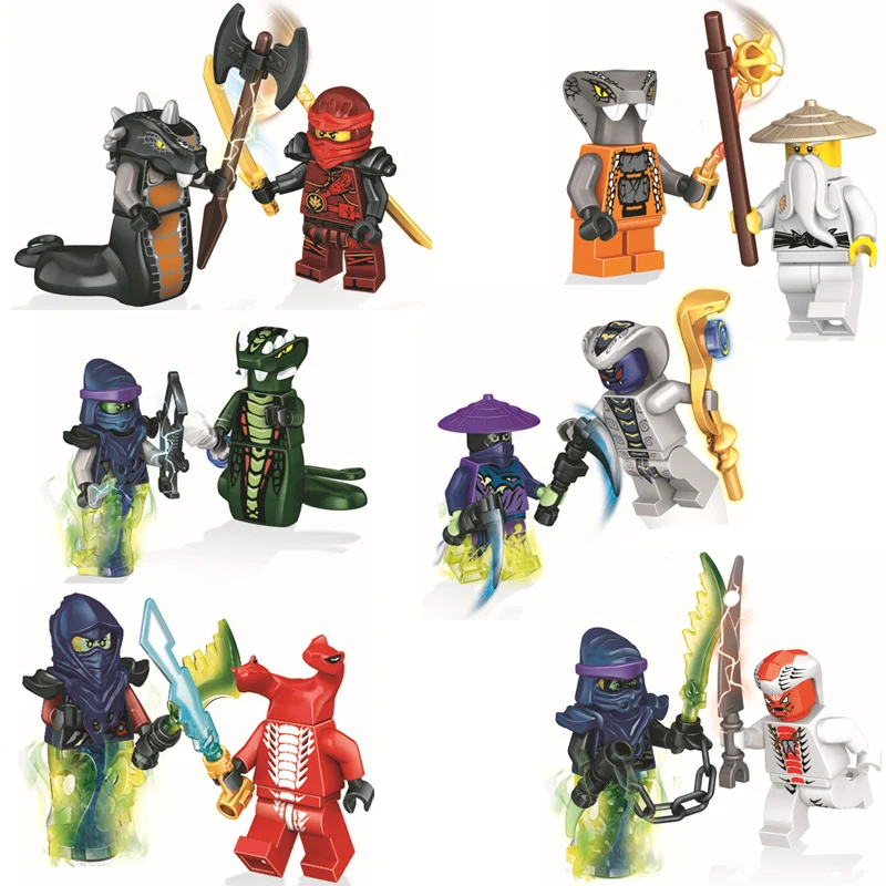 24Stk Ninjago Mini Figures Ninja Mini Figuren Kinder Building Blocks Toys Gift 