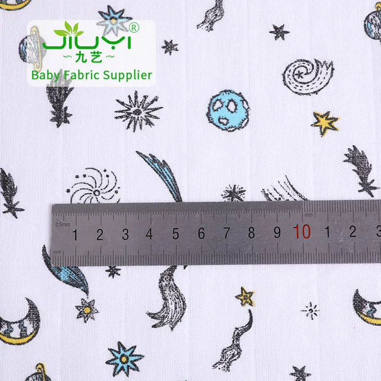 Китайский поставщик высокое качество г/кв. М простая марля египетская ткань хлопок с принтом для