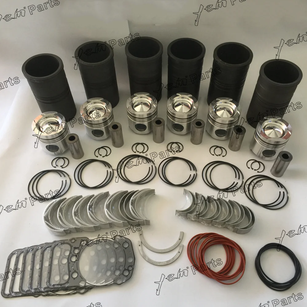 S6A3 Piston Ring Liner Kit Engine Bearing Cylinder Head Gasket