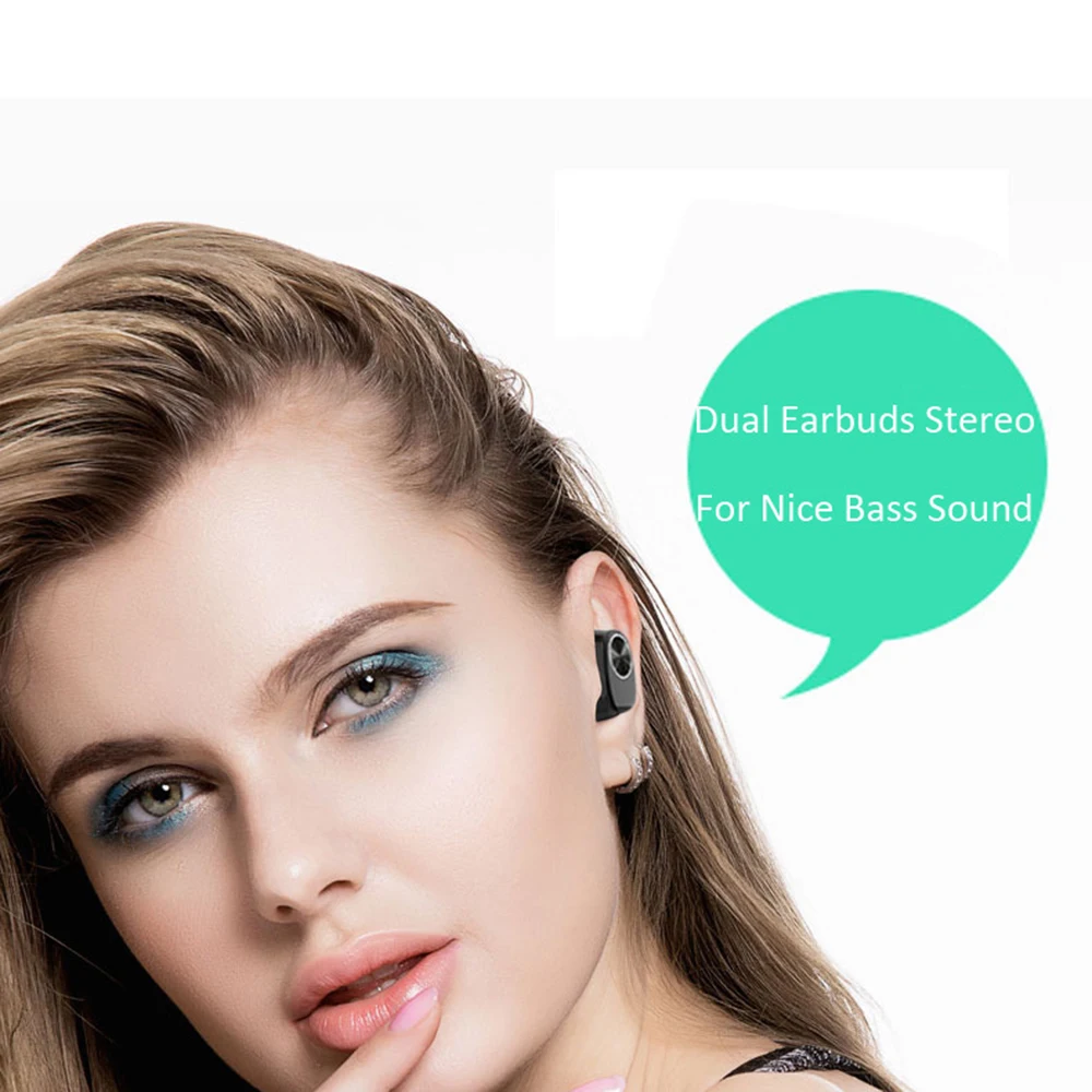 Behenda V7 bluetooth Headset Earphone Mini True TWS Wireless Headphones for Smartphone Sport Earbuds