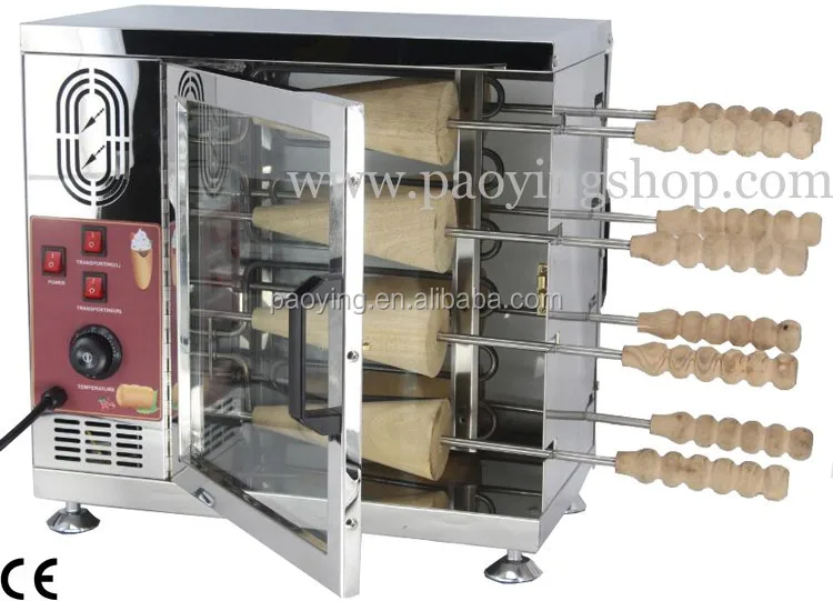 En Acier Inoxydable Commercial Hongrois Broche Cheminee Gateau De Creme Glacee De Cupcake Maker Avec 8 Rouleaux Buy Fabricant De Cupcake A La Creme Glacee Fabricant De Gateaux De Cheminee Rouleau A Gateau