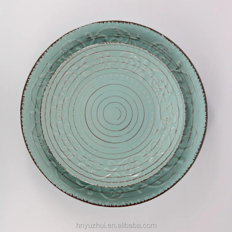 Antique Stoneware Dinner Sets/ Home Decor Color Glaze Chile Ceramic  Dinnerware Set